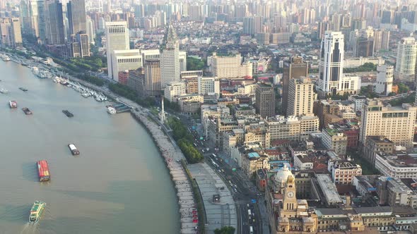 The Bund Shanghai Aerial, China