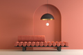 Memphis style conceptual interior room  - PhotoDune Item for Sale