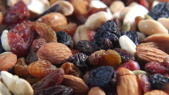 Close Up of Many Mixed Nuts