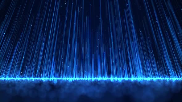 Blue Streak Particles Background