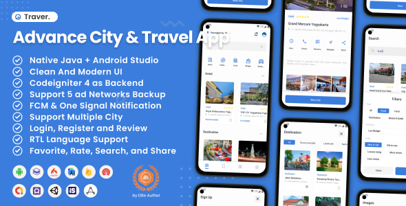 Traver - Advance City & Travel Android App 2.0