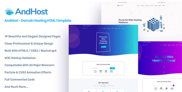 AndHost - Domain Hosting HTML Template