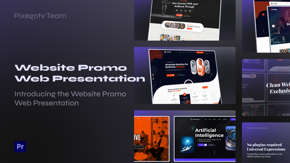 Website Promo Web Presentation Mogrt