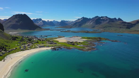 Beach Lofoten Islands Is an Archipelago in the County of Nordland, Norway.