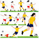 12 Female Soccer Silhouettes Set - GraphicRiver Item for Sale