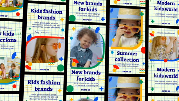 Colorful Kids Fashion Instagram Reels