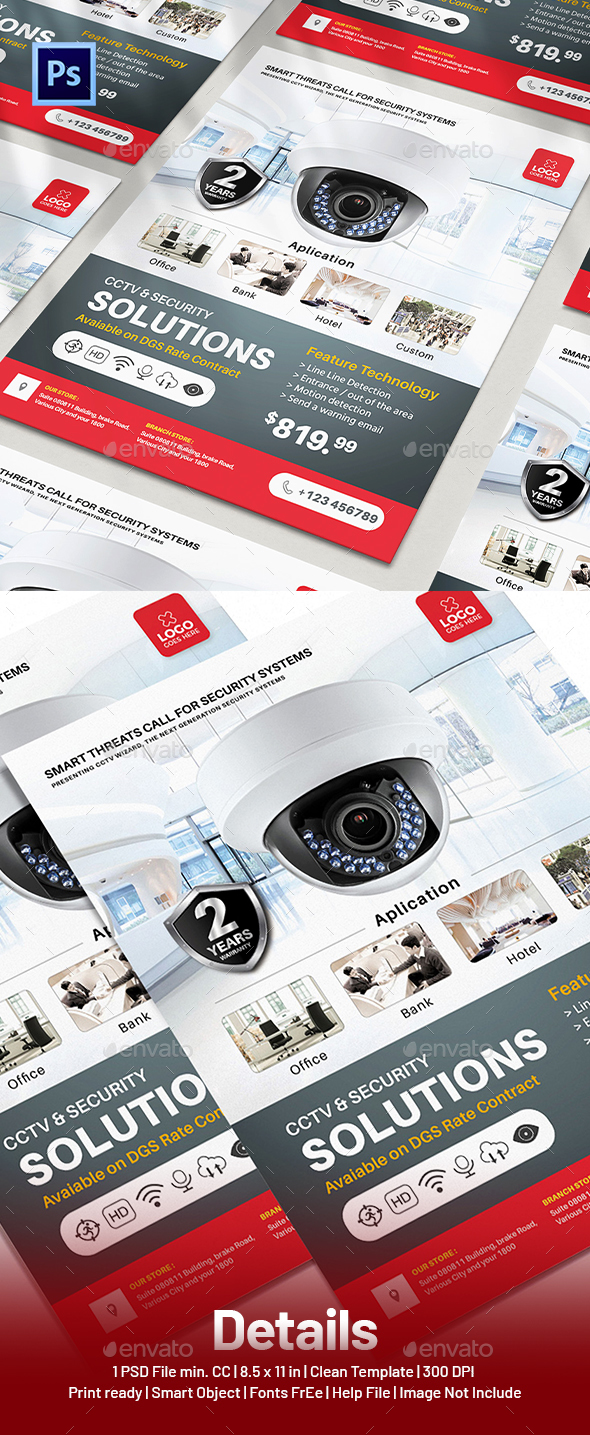 CCTV Flyer Product Templates