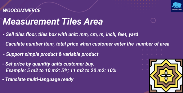 Measurement Tile Area for WooCommerce