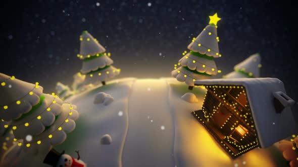 Christmas Night Background