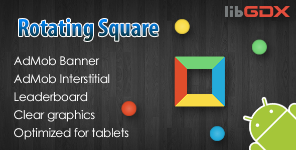 Rotating Square with AdMob and Leaderboard