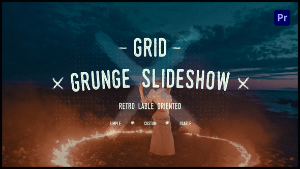 Urban Grunge Grid Slideshow | Premiere Pro