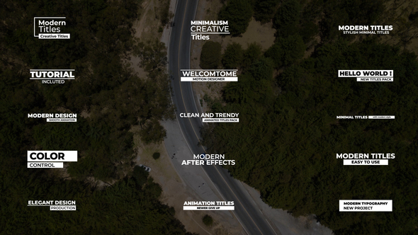 Minimal Simple Titles | AE alt