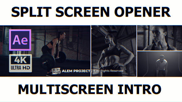 Split Screen Opener - Multiscreen Intro - Promo
