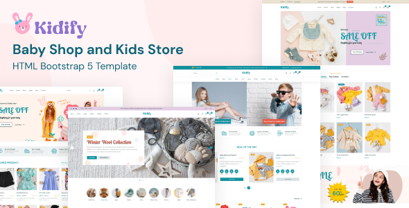 Baby Shop and Kids Store HTML Template - Kidify
