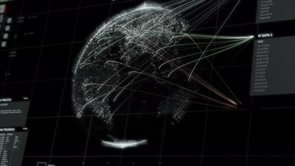 Server Data Network Program Tracks Location Target During Surveillance Mission alt