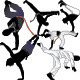 Capoeira Fighter Vector Silhouettes - GraphicRiver Item for Sale