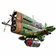 Stylized realistic green airplane - 3DOcean Item for Sale