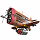 Stylized realistic brown airplane - 3DOcean Item for Sale