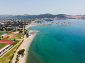 Aerial view of city Bar , Montenegro and Adriatic Mediterranean sea - PhotoDune Item for Sale