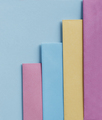 Trendy pastel colors in geometry shape flat lay. - PhotoDune Item for Sale