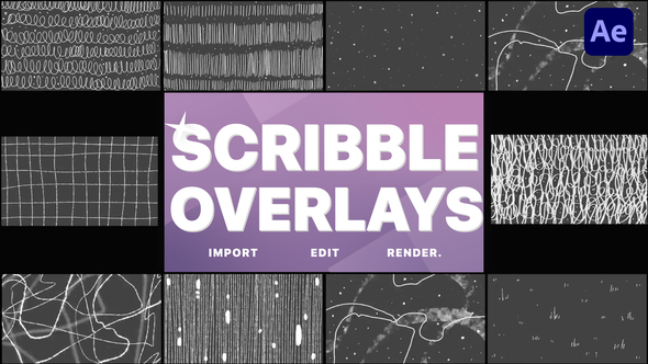 Abstract Scribble Overlays | After Effects