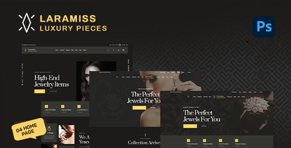 Laramiss - Luxury Jewelry PSD Template