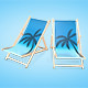 Beach Chair Low-poly 3D Model - 3DOcean Item for Sale