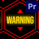 Warning 4K | Premiere Pro - VideoHive Item for Sale