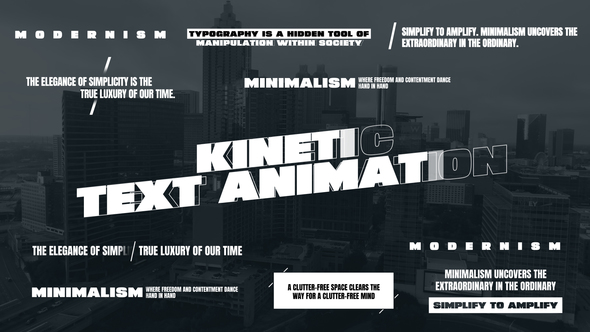Kinetic Text Animation