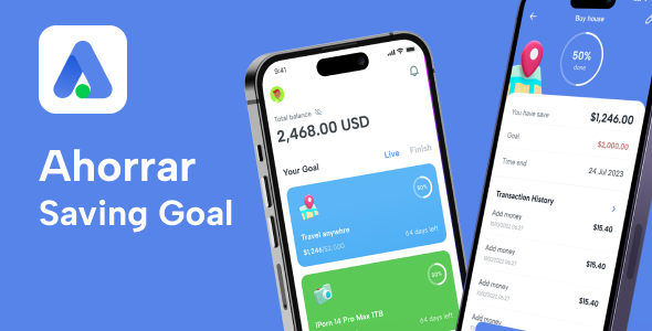 Ahorrar - Saving Goal React Native App Template