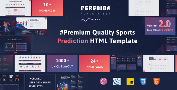 PerediOn – Sports Betting Platform HTML Template