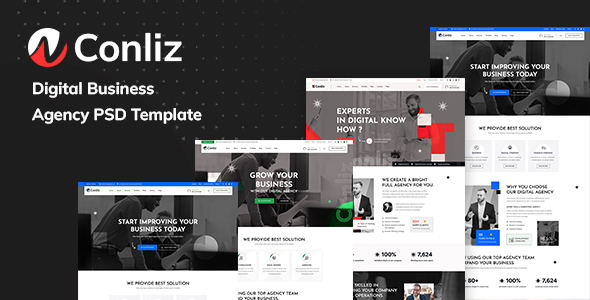 Conliz -Digital Business Agency PSD Template