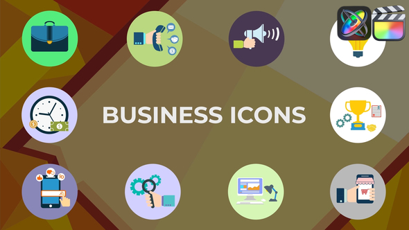 Animated Business Icons for FCPX alt