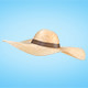 Straw Sun Hat Low-poly 3D Model - 3DOcean Item for Sale
