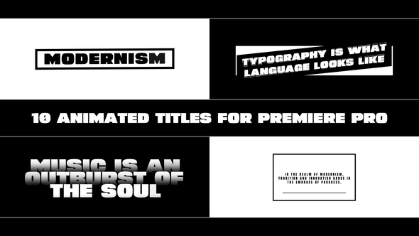 Minimal Animated Titles for Premiere Pro