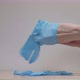 Girl Wears Disposable Medical Gloves - VideoHive Item for Sale