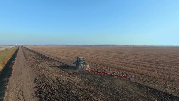 Agriculture - Flying Over a Tractor 4