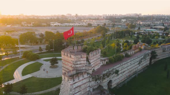 turkey istanbul yedikule dungeons top view