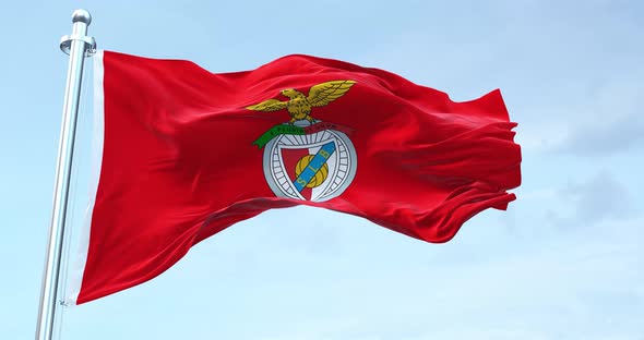 Benfica Fc flag waving