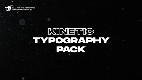 Kinetic Typography Titles \ AE