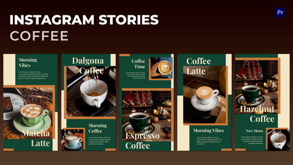 Coffee Instagram Stories Premiere Pro