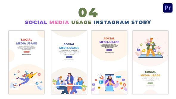 Social Media Influencers Flat Vector Instagram Story