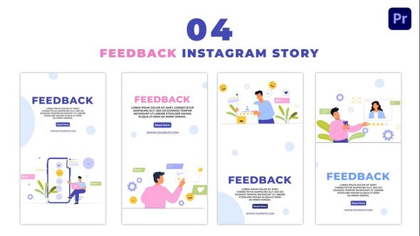 Customer Feedback Premium Vector Instagram Story