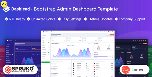 Dashlead – Laravel Admin & Dashboard Template