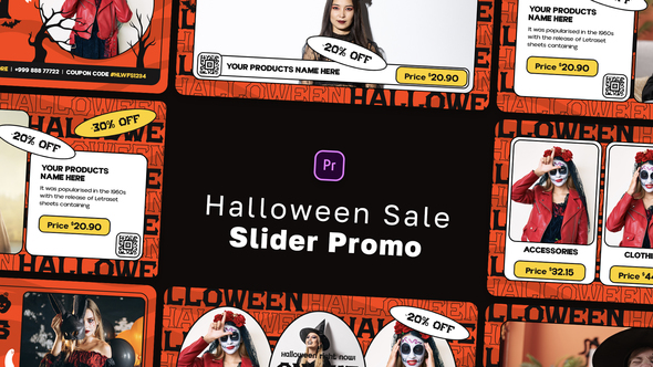 Halloween Sale Slider Promo MOGRT