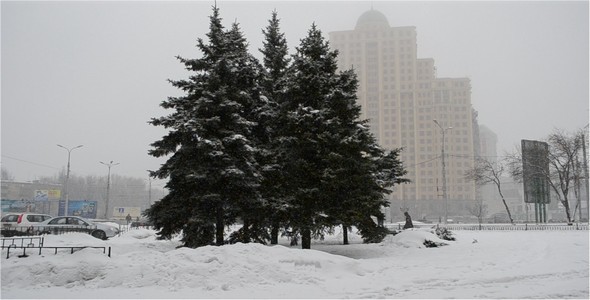 City In The Winter 3