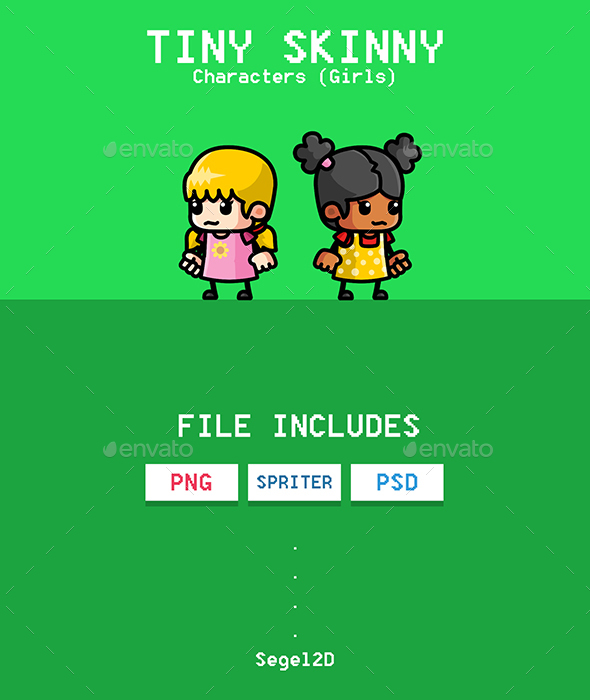 Skinny Girls Game Sprites
