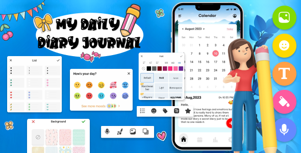 My Daily Diary Journal - Diary with Lock - My Diary - Daily Life Diary - Day Book - My Notes