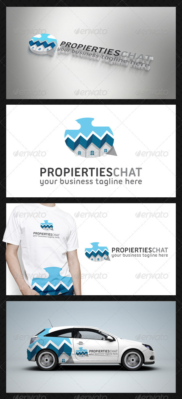 Properties Chat Logo Template