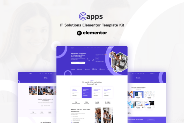 Capps - IT Solutions Elementor Template Kit